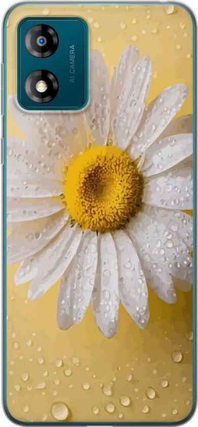 Mobildeksel til Motorola Moto E13 med Porselensblomst motiv