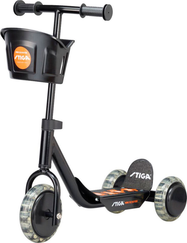 Mini Kid 3W Kick Scooter (Black/Orange)