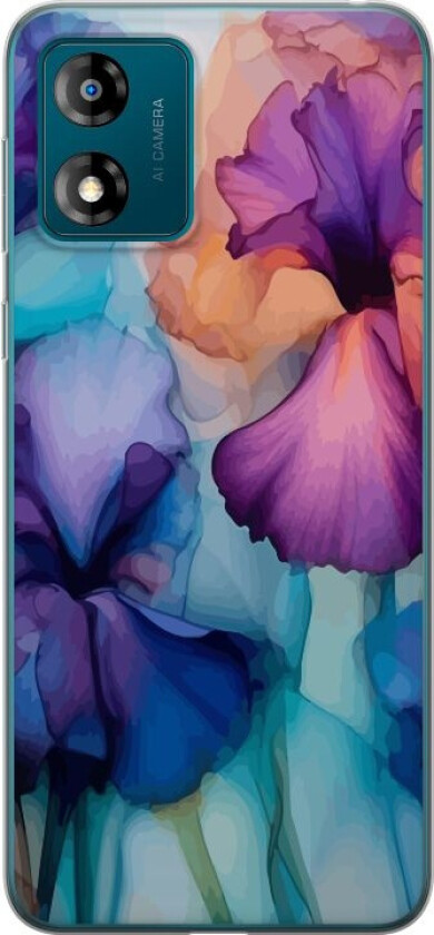 Mobildeksel til Motorola Moto E13 med Magiske blomster motiv