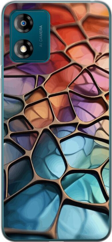 Mobildeksel til Motorola Moto E13 med Metalliskt mønster motiv