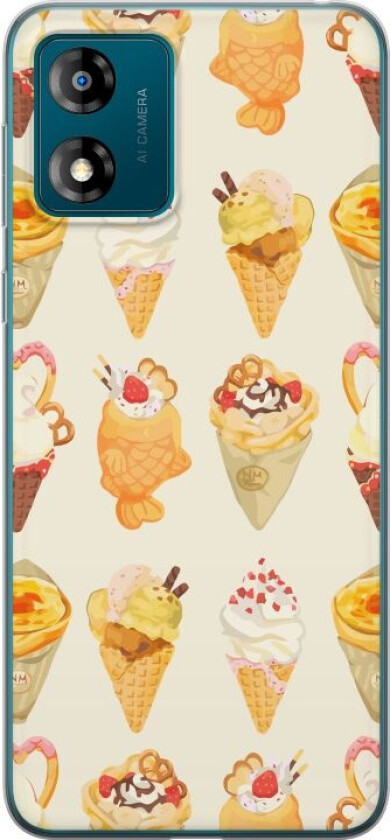 Mobildeksel til Motorola Moto E13 med Glassig motiv