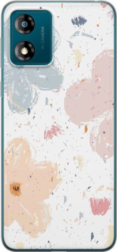 Mobildeksel til Motorola Moto E13 med Blomster motiv