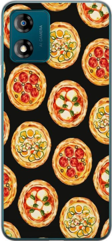Mobildeksel til Motorola Moto E13 med Pizza motiv