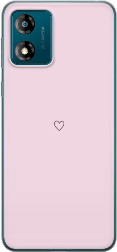 Mobildeksel til Motorola Moto E13 med Hjerte motiv