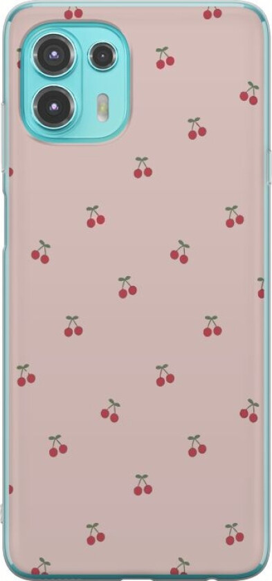 Mobildeksel til Motorola Edge 20 Lite med Kirsebær motiv
