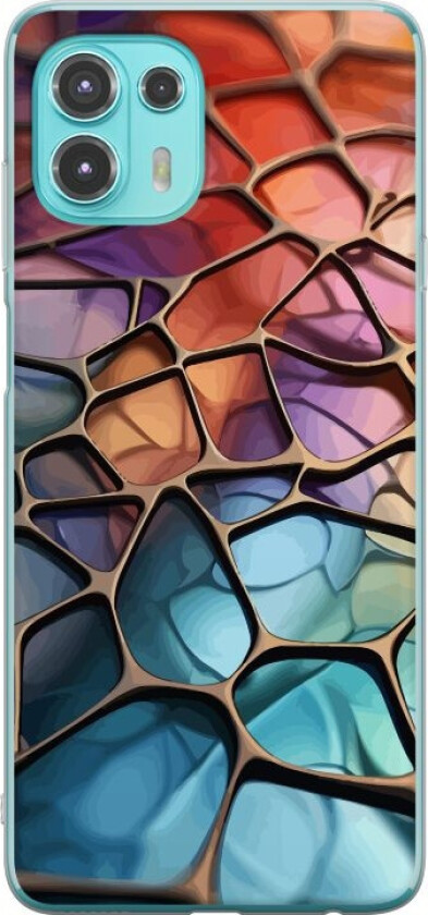 Mobildeksel til Motorola Edge 20 Lite med Metalliskt mønster motiv