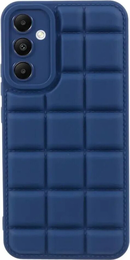 Samsung Galaxy A05s Fleksibelt Plastdeksel med Jakketekstur - Blå