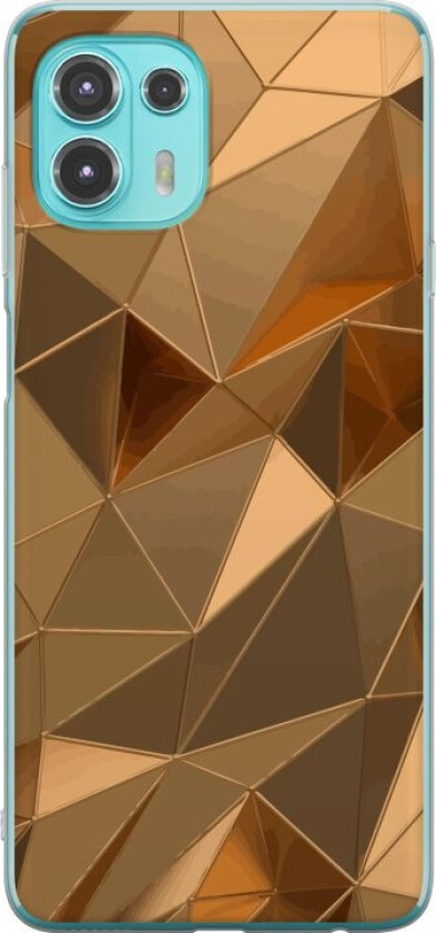 Mobildeksel til Motorola Edge 20 Lite med 3D Gull motiv