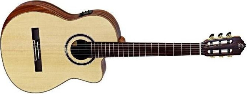 Ortega Striped Suite C/e Klassisk Gitar 4/4 Slim Neck
