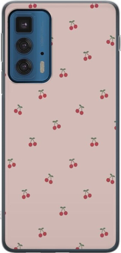 Mobildeksel til Motorola Edge 20 Pro med Kirsebær motiv