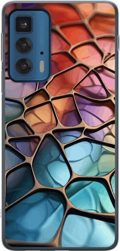 Mobildeksel til Motorola Edge 20 Pro med Metalliskt mønster motiv