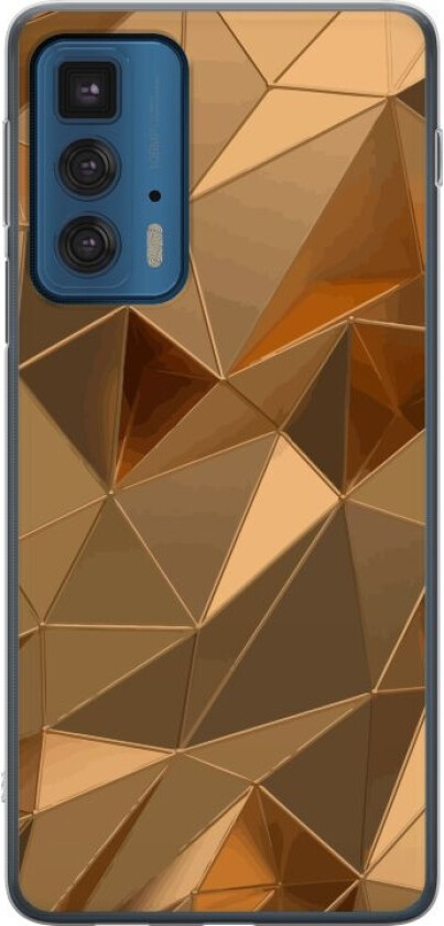 Mobildeksel til Motorola Edge 20 Pro med 3D Gull motiv