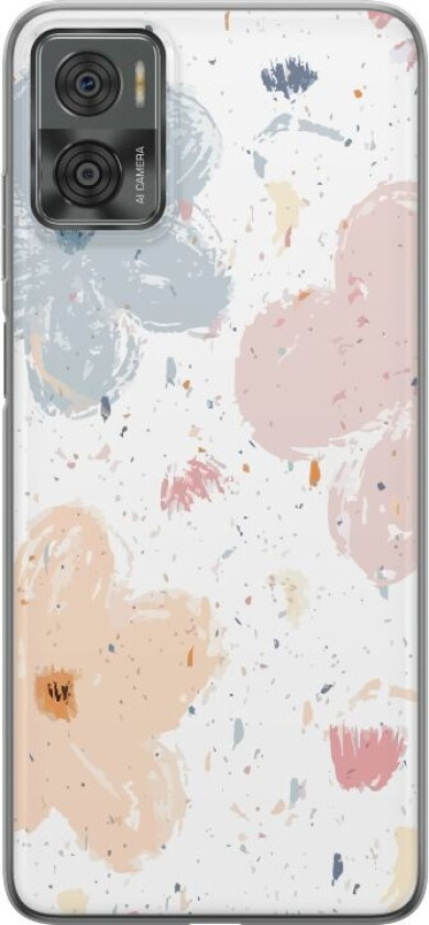 Mobildeksel til Motorola Moto E22i med Blomster motiv