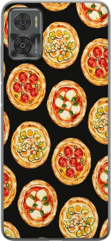 Mobildeksel til Motorola Moto E22i med Pizza motiv