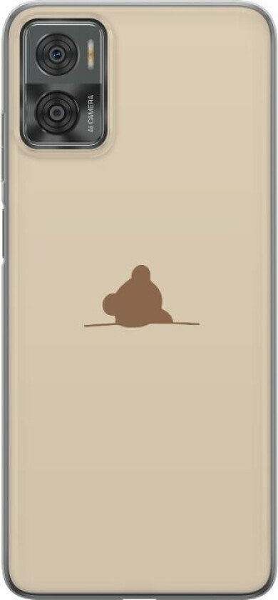 Mobildeksel til Motorola Moto E22i med Nalle motiv