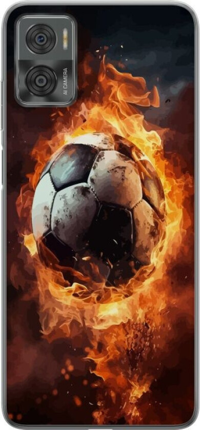 Mobildeksel til Motorola Moto E22i med Fotball motiv