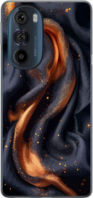 Mobildeksel til Motorola Edge 30 Pro med Brennende silke motiv