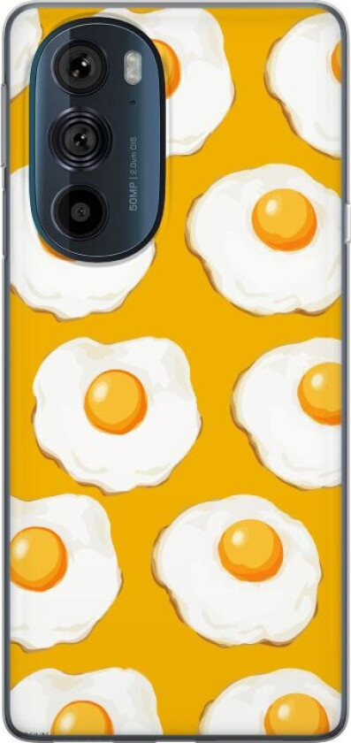 Mobildeksel til Motorola Edge 30 Pro med Stekt egg motiv