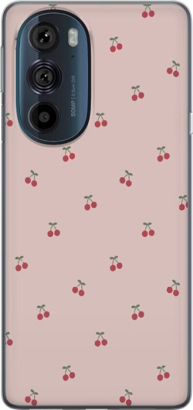 Mobildeksel til Motorola Edge 30 Pro med Kirsebær motiv