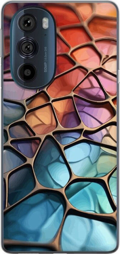 Mobildeksel til Motorola Edge 30 Pro med Metalliskt mønster motiv