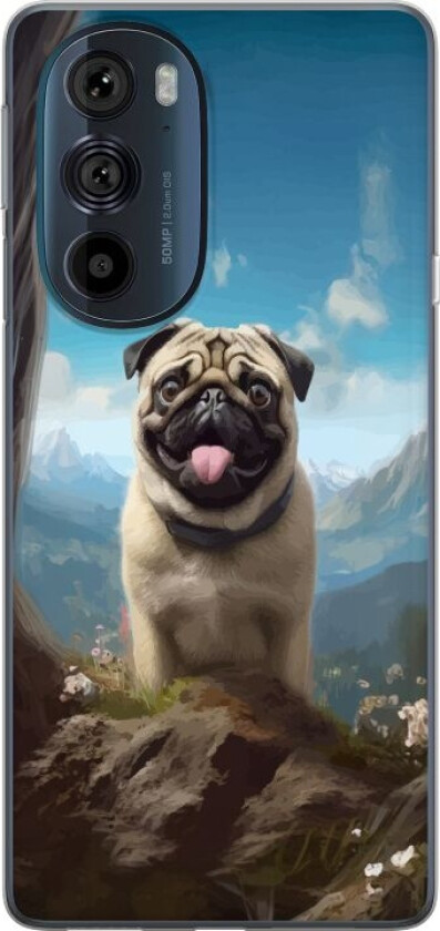 Mobildeksel til Motorola Edge 30 Pro med Glad Hund motiv