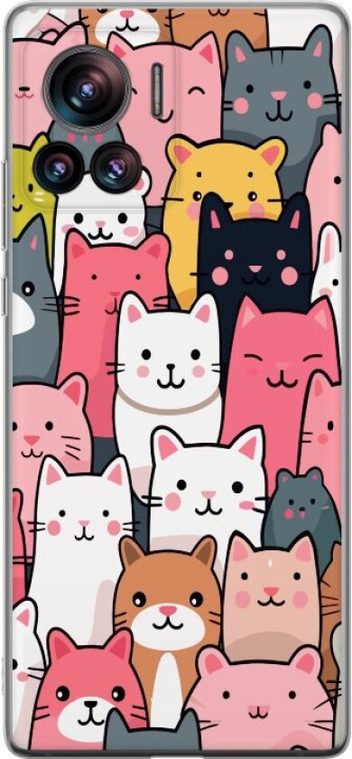 Mobildeksel til Motorola Edge 30 Ultra med Kattmønster motiv