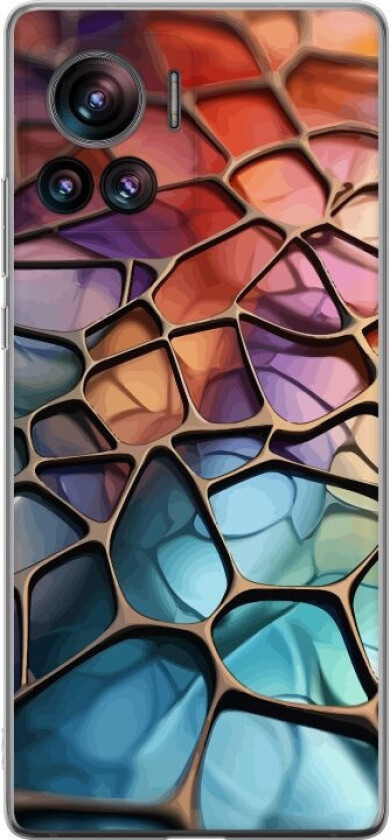 Mobildeksel til Motorola Edge 30 Ultra med Metalliskt mønster motiv