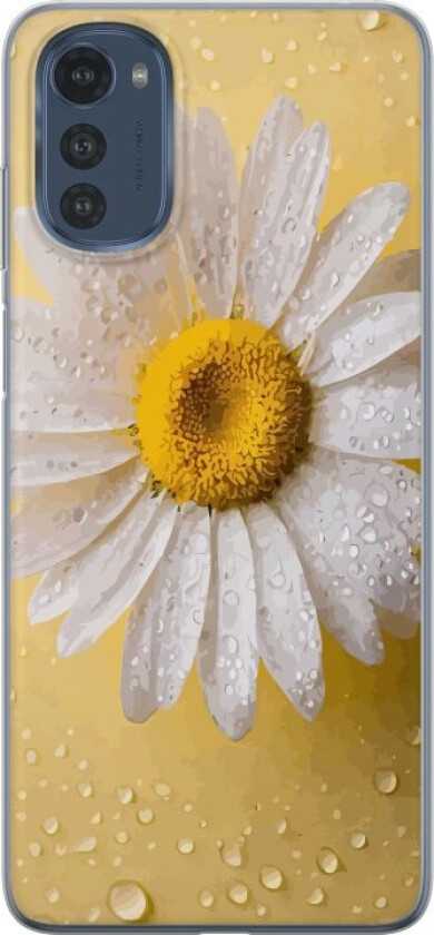 Mobildeksel til Motorola Moto E32s med Porselensblomst motiv