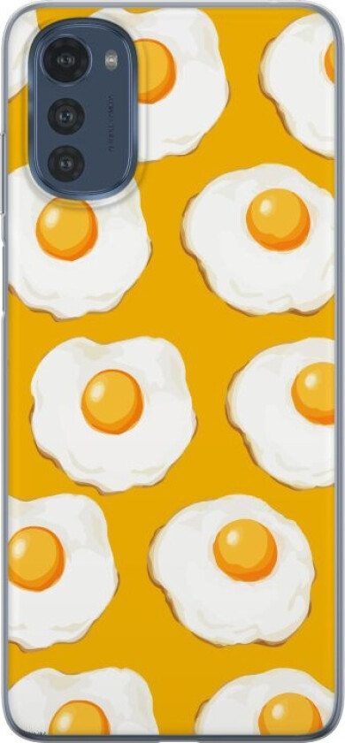 Mobildeksel til Motorola Moto E32s med Stekt egg motiv