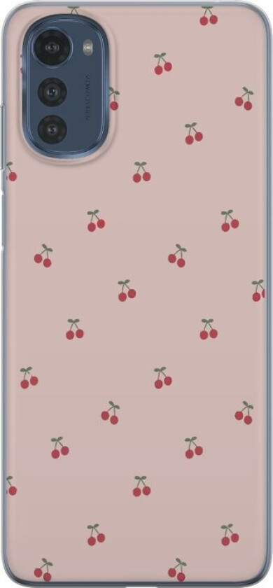 Mobildeksel til Motorola Moto E32s med Kirsebær motiv