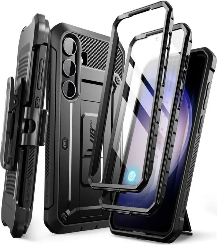SUPCASE Samsung Galaxy S24 SUPCASE Unicorn Beetle Pro 2-Set Håndverker Deksel m. Skjermbeskyttelse - Svart