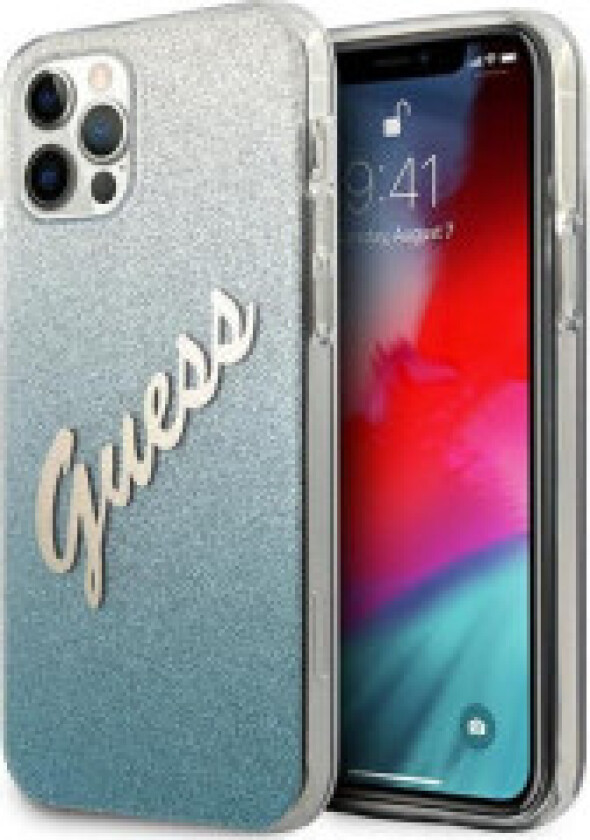 Guess Glitter Gradient Script - Deksel til iPhone 12 Pro Max