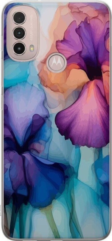 Mobildeksel til Motorola Moto E40 med Magiske blomster motiv