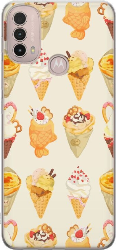 Mobildeksel til Motorola Moto E40 med Glassig motiv