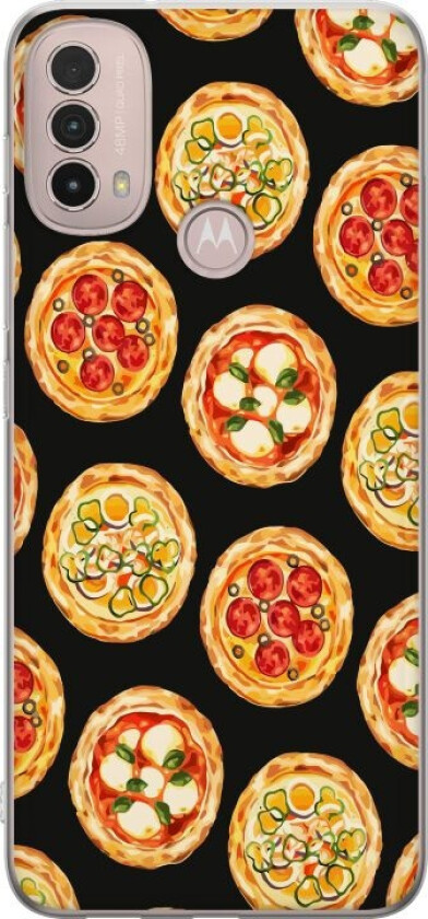 Mobildeksel til Motorola Moto E40 med Pizza motiv