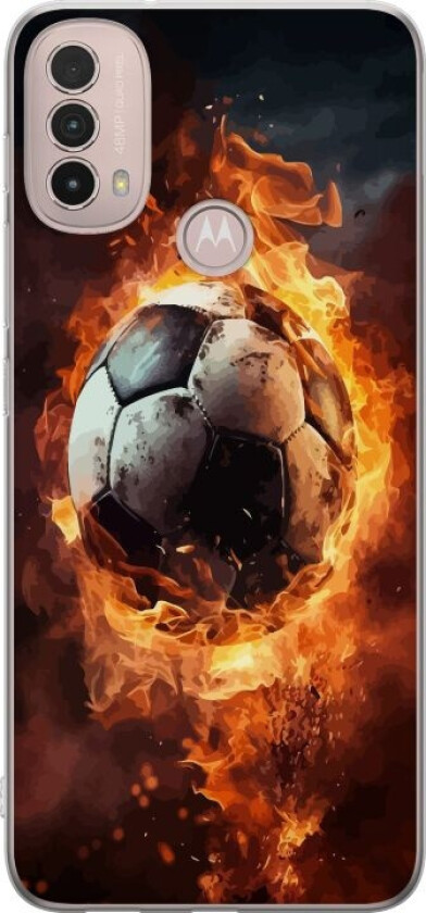 Mobildeksel til Motorola Moto E40 med Fotball motiv