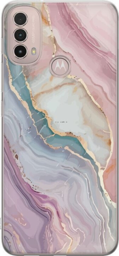 Mobildeksel til Motorola Moto E40 med Marmor motiv