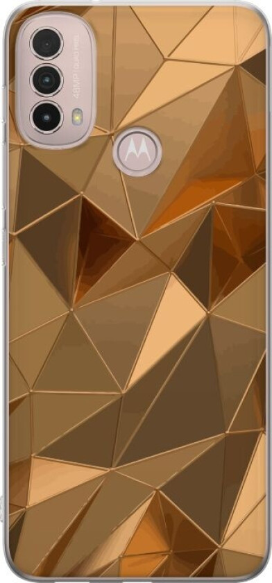 Mobildeksel til Motorola Moto E40 med 3D Gull motiv