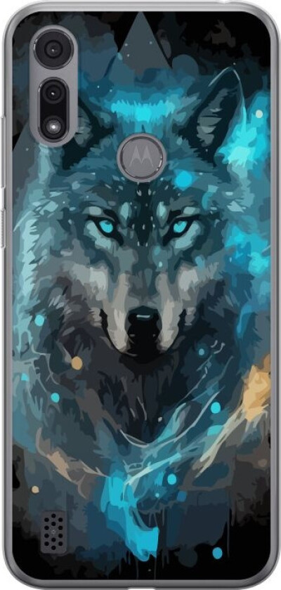 Mobildeksel til Motorola Moto E6i med Ulve motiv