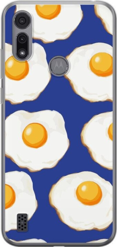Mobildeksel til Motorola Moto E6i med Stekte egg motiv
