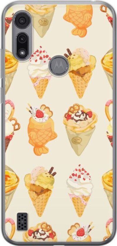 Mobildeksel til Motorola Moto E6i med Glassig motiv