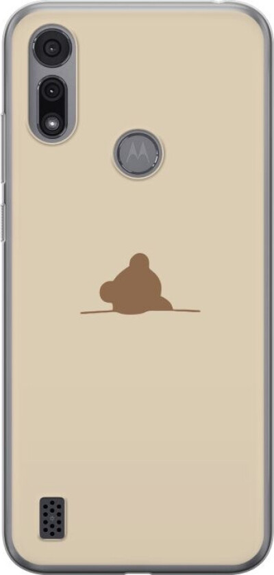 Mobildeksel til Motorola Moto E6i med Nalle motiv