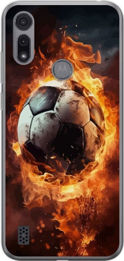 Mobildeksel til Motorola Moto E6i med Fotball motiv