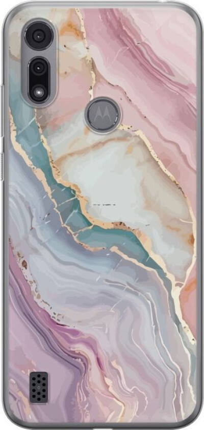 Mobildeksel til Motorola Moto E6i med Marmor motiv