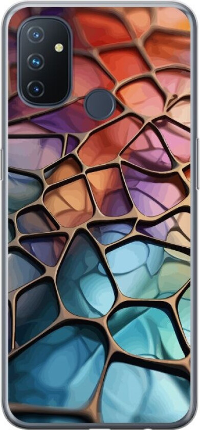 Mobildeksel til OnePlus Nord N100 med Metalliskt mønster motiv