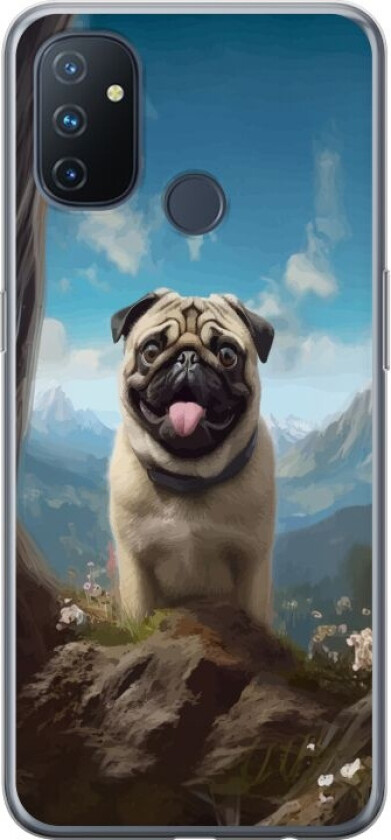 Mobildeksel til OnePlus Nord N100 med Glad Hund motiv