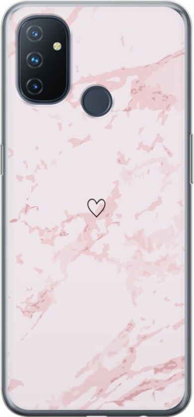 Mobildeksel til OnePlus Nord N100 med Rosa Hjerte motiv