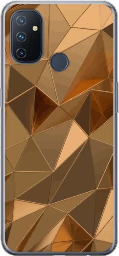 Mobildeksel til OnePlus Nord N100 med 3D Gull motiv