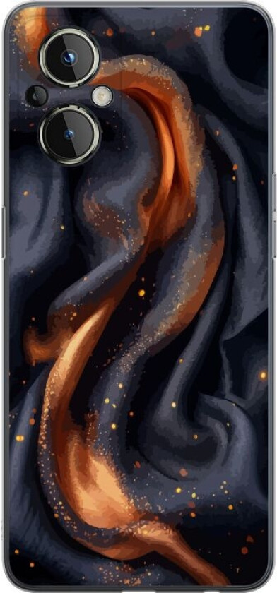 Mobildeksel til OnePlus Nord N20 5G med Brennende silke motiv