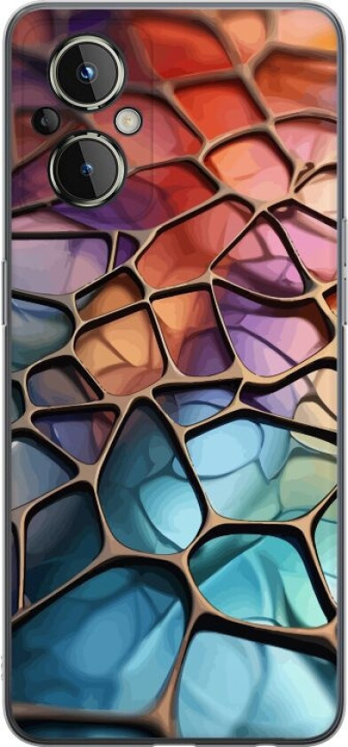 Mobildeksel til OnePlus Nord N20 5G med Metalliskt mønster motiv
